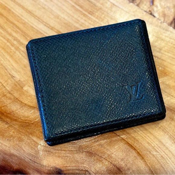 Louis Vuitton Handbags - EGA Louis Vuitton Taiga Porte Mannaie Boite Leather Coin Purse Wallet